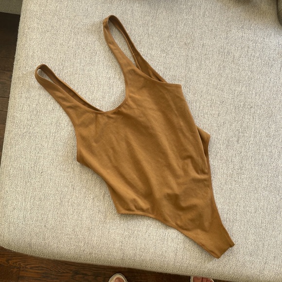 Los Angeles Apparel - garment dye tank thong bodysuit - Picture 2 of 5